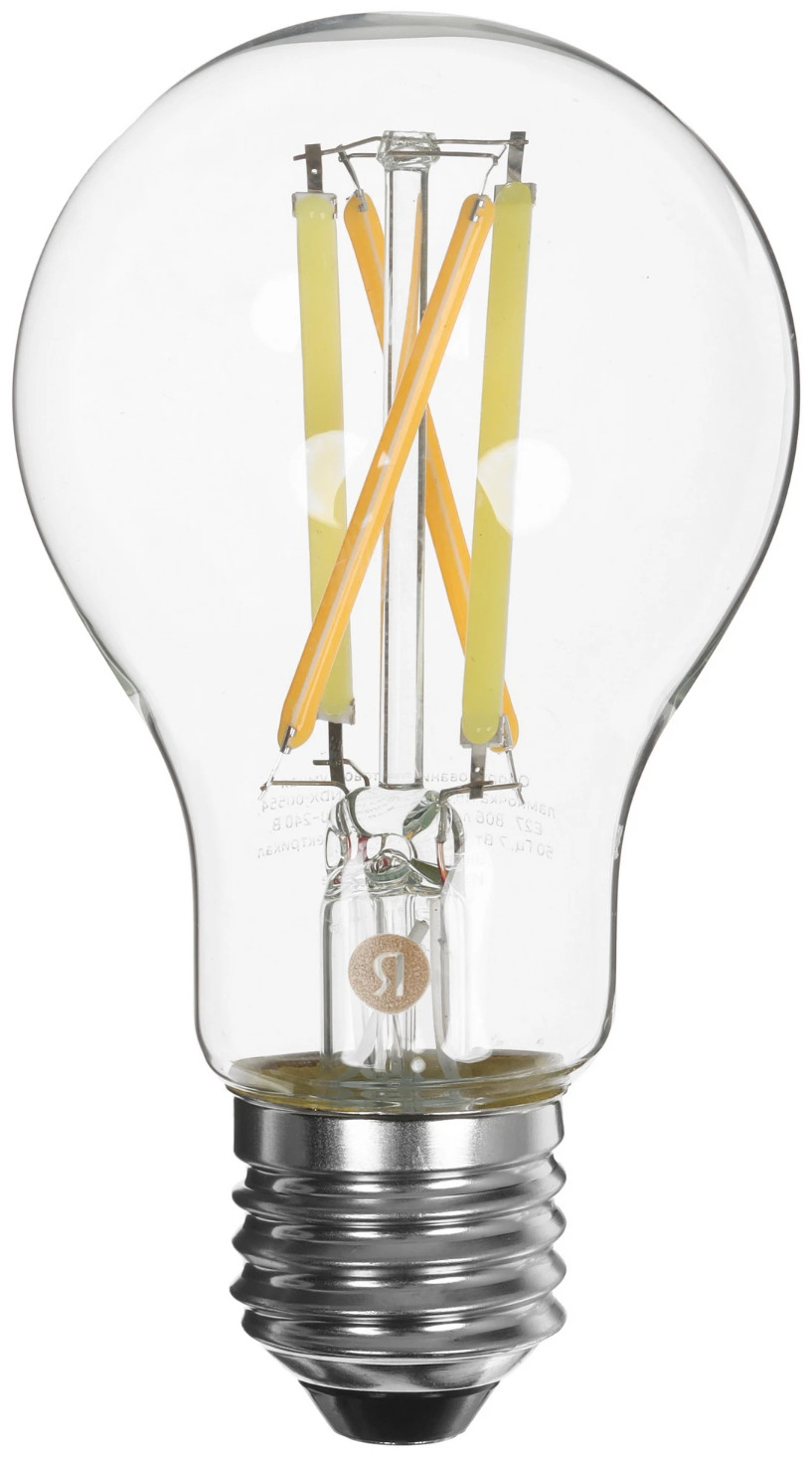 Умная лампа Яндекс Е27 Matter 806Лм филаментная YNDX-00554